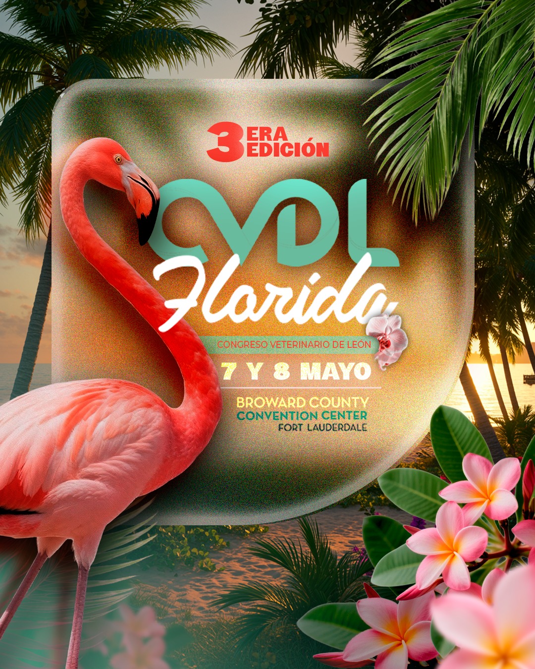 Banner de la 3ra edición del Congreso Veterinario de León, 7 y 8 de mayo en Fort Lauderdale